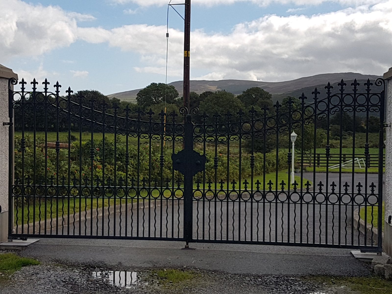 Ornate wrought iron gates like these for homes in Newry